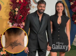 Hardik Pandya M tattoo