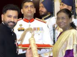 Rohit Sharma award Rashtrapati Bhavan