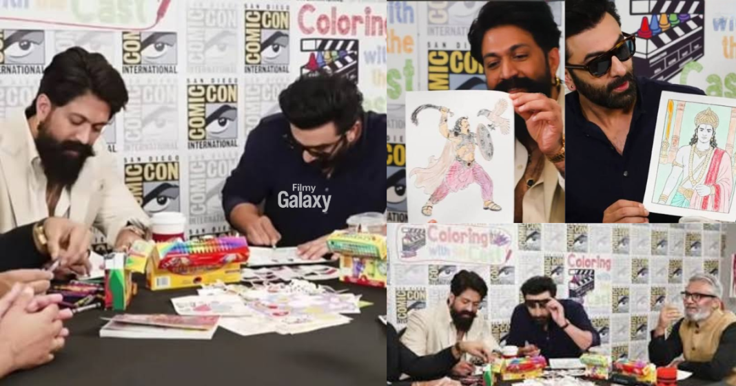 Ranbir Kapoor Yash colouring session Ranbir Kapoor Yash colouring session