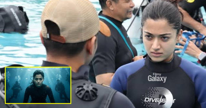 Rashmika Mandanna 20 hours underwater shoot