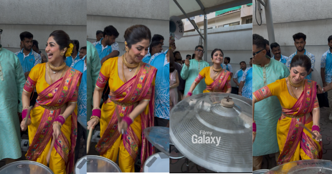 Shilpa Shetty on Ganpati Visarjan