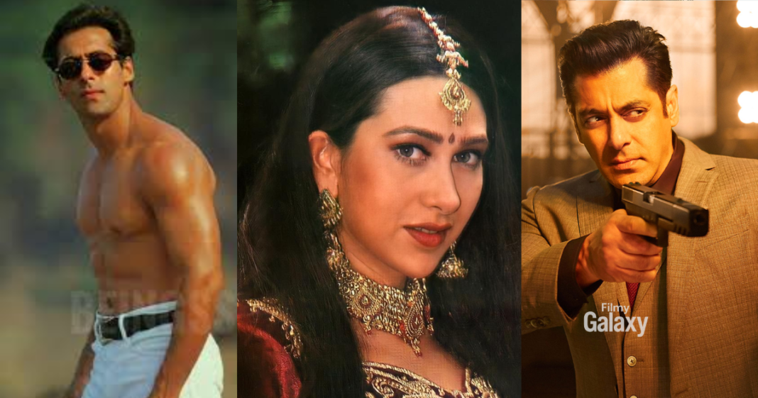 Salman Khan on Karisma Dress Salman Khan on Karisma Dress